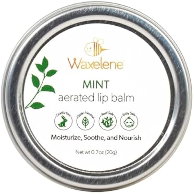 Waxelene AERATED LIP BALM TIN COMBO PACK, 4 PIECE, BEST LIP BALM EVER ORGANIC MULTIPURPOSE OINTMENT BABY ECZEMA DRY SENSITIVE SKIN CHAPPED LIPS SALVE - Image 4